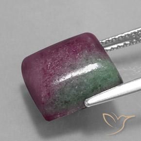 Rubino-Zoisite Multicolore naturale da 8.93 ct, Quadrato, Opaco