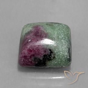 Rubino-Zoisite Multicolore naturale da 6.74 ct, Quadrato, Opaco
