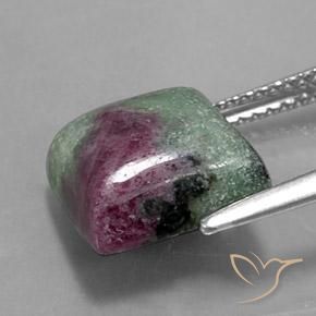 Rubino-Zoisite Multicolore naturale da 6.74 ct, Quadrato, Opaco
