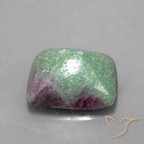 Rubino-Zoisite Multicolore naturale da 7.76 ct, Taglio a baguette, Opaco