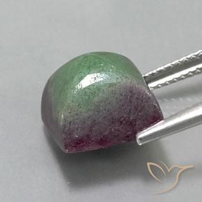 Rubino-Zoisite Multicolore naturale da 10.92 ct, Quadrato, Opaco