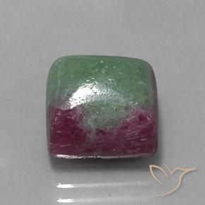 Rubino-Zoisite Multicolore naturale da 9.91 ct, Quadrato, Opaco