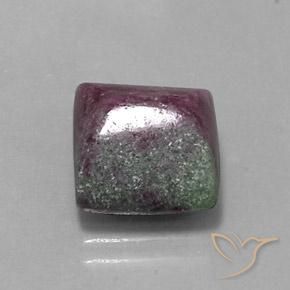 Rubino-Zoisite Multicolore naturale da 8.08 ct, Quadrato, Opaco