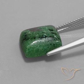 Rubino-Zoisite Multicolore naturale da 10.12 ct, Taglio a baguette, Opaco
