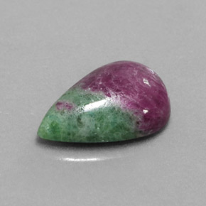 Rubino-Zoisite Multicolore naturale da 6.58 ct, Forma a pera, Opaco