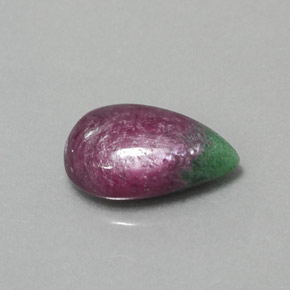 Rubino-Zoisite Multicolore naturale da 4.83 ct, Forma a pera, Opaco