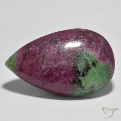 Rubino-Zoisite Multicolore naturale da 93.98 ct, Forma a pera, Opaco