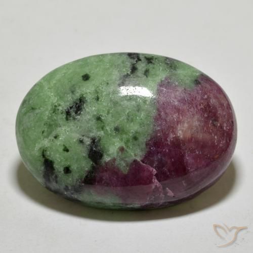 Rubino-Zoisite Multicolore naturale da 68.00 ct, Ovale, Opaco