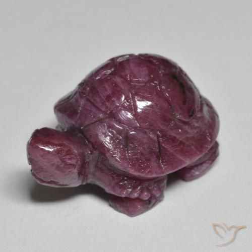 Rubino-Zoisite Rosso lampone naturale da 34.67 ct, Taglio a fantasia, Opaco