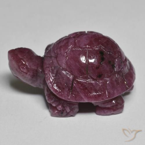 Rubino-Zoisite Rosso lampone naturale da 34.67 ct, Taglio a fantasia, Opaco