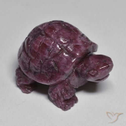 Rubino-Zoisite Lampone Rosso Viola naturale da 39.48 ct, Taglio a fantasia, Opaco