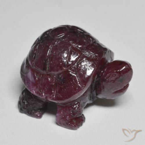 Rubino-zoisite naturale porpora da 24,16 ct, forma fantasia, opaco