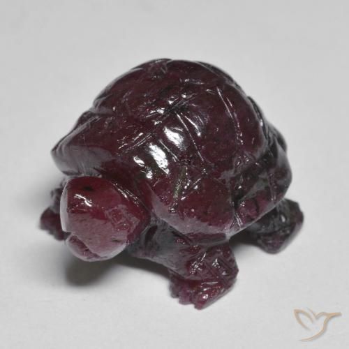 Rubino-zoisite naturale porpora da 24,16 ct, forma fantasia, opaco