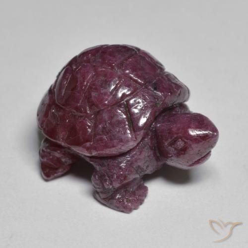 28.03ct Naturale Rosso lampone Rubino-Zoisite, Taglio a fantasia, Opaco