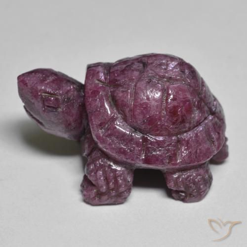 Rubino-Zoisite Viola medio-scuro naturale da 34.06 ct, Taglio a fantasia, Opaco