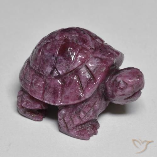 34.42ct Naturale Rosso lampone Rubino-Zoisite, Taglio a fantasia, Opaco
