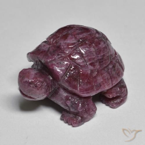 Rubino-Zoisite Rosso lampone naturale da 34.42 ct, Taglio a fantasia, Opaco