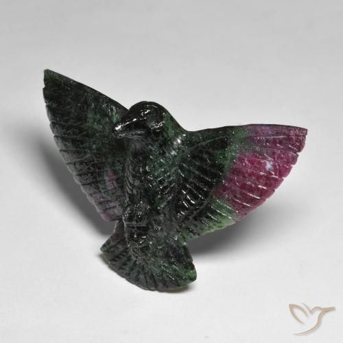83.59ct Naturale Multicolore Rubino-Zoisite, Taglio a fantasia, Opaco