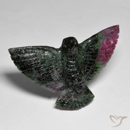 Rubino-Zoisite Multicolore naturale da 83.59 ct, Taglio a fantasia, Opaco