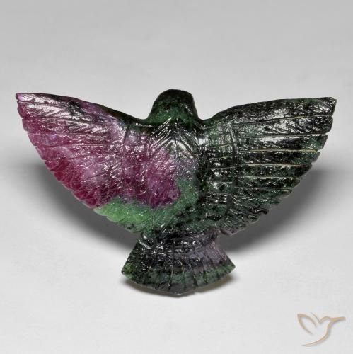 Rubino-Zoisite Multicolore naturale da 83.59 ct, Taglio a fantasia, Opaco