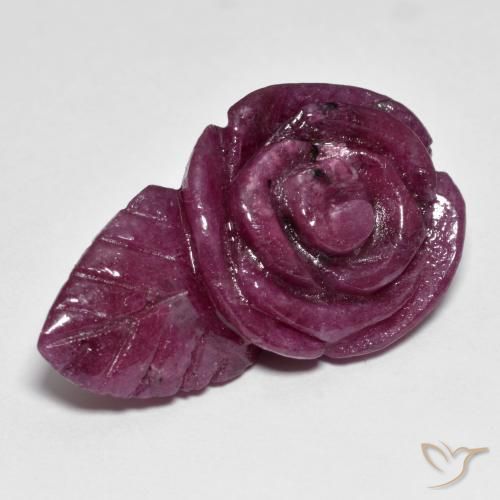 43.93ct Naturale Multicolore Rubino-Zoisite, Taglio a fiore, Opaco