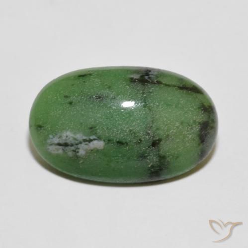 6.23ct Naturale Verde scuro Rubino-Zoisite, Ovale, Opaco