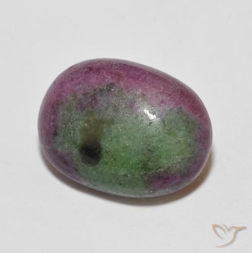 Rubino-Zoisite Multicolore naturale da 8.89 ct, Ovale, Opaco