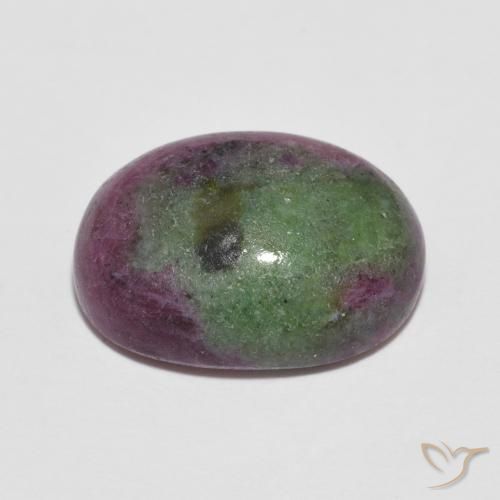Rubino-Zoisite Multicolore naturale da 8.89 ct, Ovale, Opaco