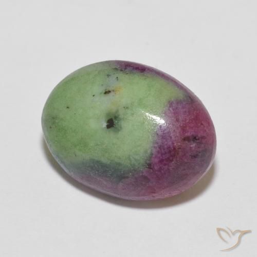 Rubino-Zoisite Multicolore naturale da 7.21 ct, Ovale, Opaco