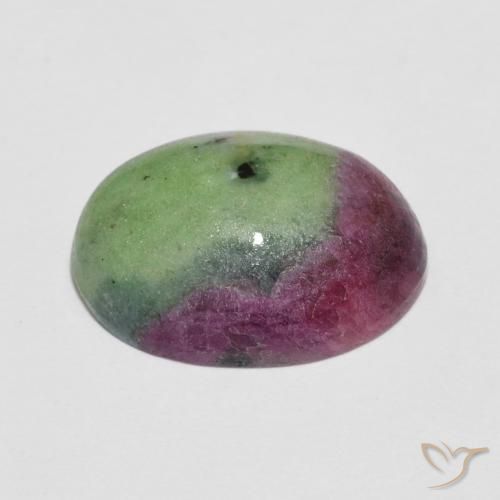 Rubino-Zoisite Multicolore naturale da 7.21 ct, Ovale, Opaco