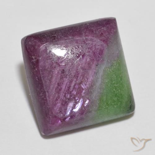 Rubino-Zoisite Multicolore naturale da 7.66 ct, Quadrato, Opaco
