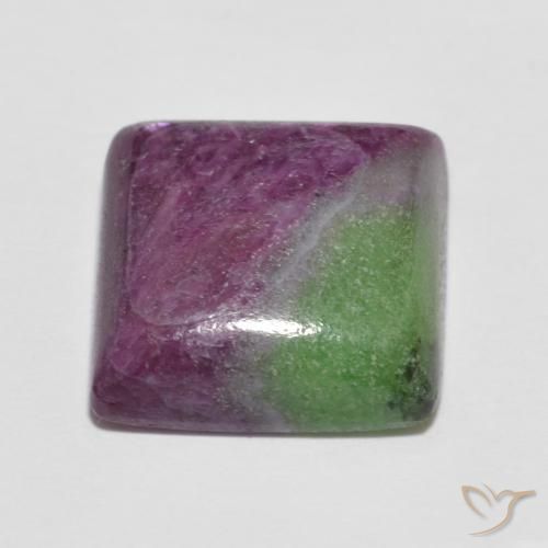 Rubino-Zoisite Multicolore naturale da 7.66 ct, Quadrato, Opaco
