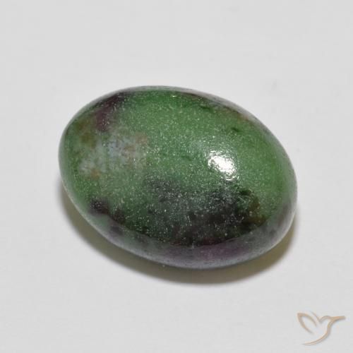 Rubino-Zoisite Multicolore naturale da 7.43 ct, Ovale, Opaco