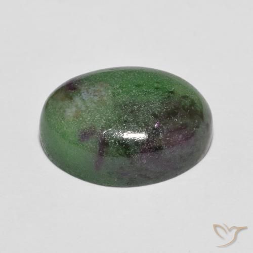 Rubino-Zoisite Multicolore naturale da 7.43 ct, Ovale, Opaco
