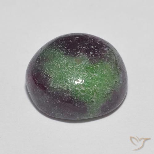 Rubino-Zoisite Multicolore naturale da 8.90 ct, Rotondo, Opaco