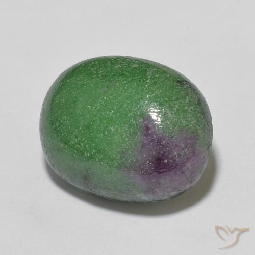 Rubino-Zoisite Multicolore naturale da 7.84 ct, Ovale, Opaco