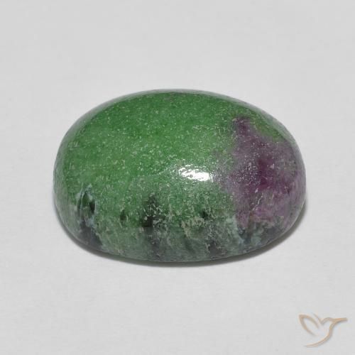 Rubino-Zoisite Multicolore naturale da 7.84 ct, Ovale, Opaco