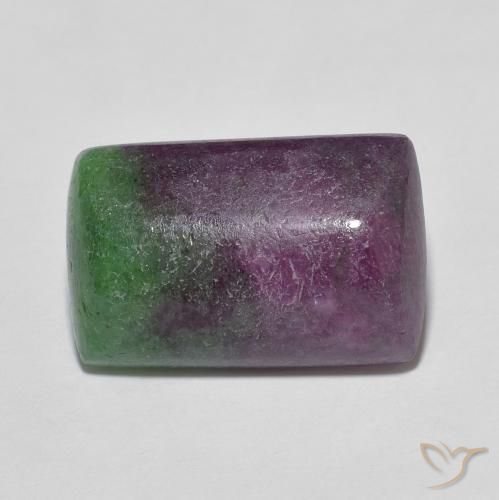 9.04ct Naturale Multicolore Rubino-Zoisite, Cuscino, Opaco