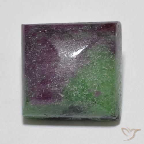 8.06ct Naturale Multicolore Rubino-Zoisite, Quadrato, Opaco