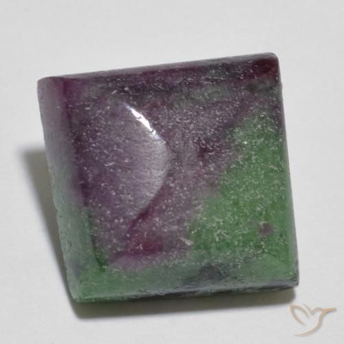 Rubino-Zoisite Multicolore naturale da 8.06 ct, Quadrato, Opaco