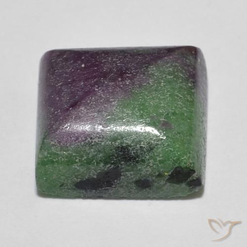 Rubino-Zoisite Multicolore naturale da 8.06 ct, Quadrato, Opaco
