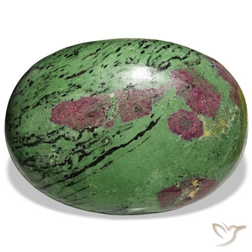 Rubino-zoisite naturale multicolore da 1545,00 ct, taglio ovale, opaco