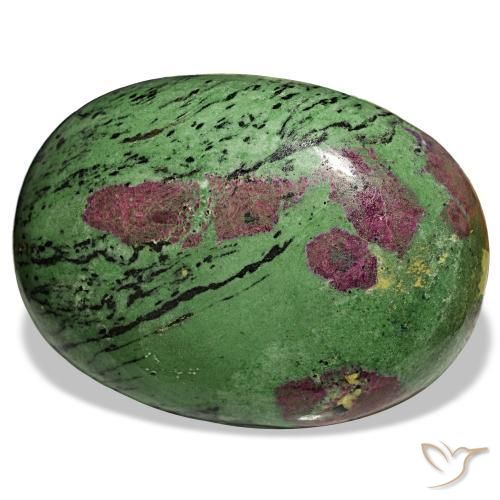 Rubino-zoisite naturale multicolore da 1545,00 ct, taglio ovale, opaco