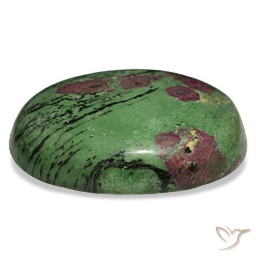 Rubino-zoisite naturale multicolore da 1545,00 ct, taglio ovale, opaco
