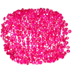 Rubino naturale rosa da  ct, taglio rotondo, SI