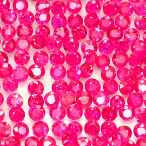 Rubino naturale rosa da  ct, taglio rotondo, SI