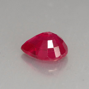 Rubino naturale rosso da 1,60 ct, taglio a pera, VS-SI