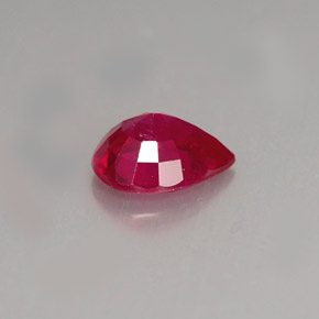 Rubino naturale rosso da 1,31 ct, taglio a pera, VS-SI