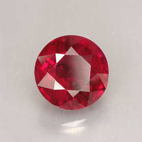 Rubino naturale rosso da 1,48 ct, taglio rotondo, VS-SI