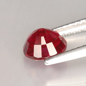 Rubino naturale rosso da 1,48 ct, taglio rotondo, VS-SI